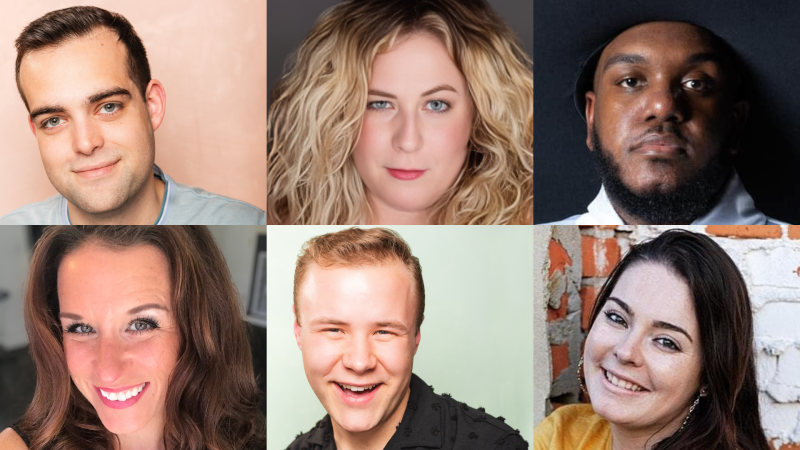 Milton’s Merry Melodies vocalists shown are at top (l-r) Jordan Kilgore, Jacey Brittingham and Monty Pierce. At bottom are Erin Bobby, Devon Spencer Lynch and Connor Munzert. SUBMITTED PHOTO